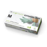AloeTouch® Nitrile Chemo Glove, Extended Cuff, Green, Medium