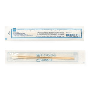 Medline Sterile Cotton-Tip Applicator, Wood Shaft, 6 in, Box of 200