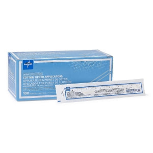 Medline Sterile Cotton-Tip Applicator, Wood Shaft, 6 in, Case of 2,000