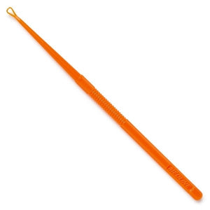 Medline Single-Use Ear Curette, 4 mm Orange Bent Loop, Box of 50