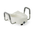 Locking Raised Toilet Seat with Arms; 5"