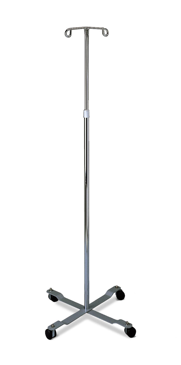 Chrome 4-Leg IV Pole