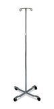 Chrome 4-Leg IV Pole