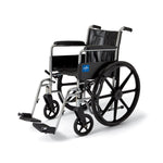Excel 2000 Series Wheelchair; 18" (46 cm), Fixed Arms, Swing Away Legs