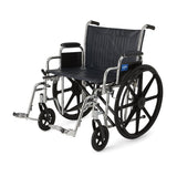 Standard Wheelchair with Arms, 22" W, Removable Desk-Length Arms