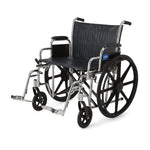 Excel 2000 Series Wheelchair; Extra-Wide, 24" (60.96 cm), Removable Full-Length Arms, Swing-Away Footrests