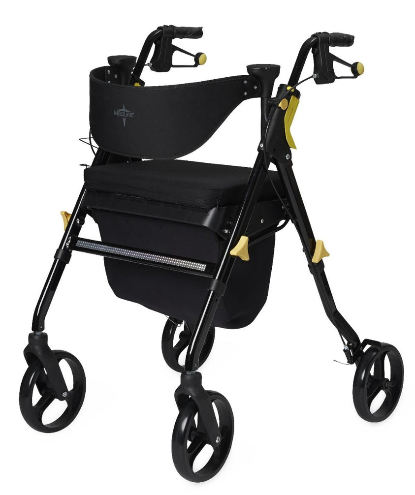 Premium Empower Rollator; 8" (20 cm) Wheels, Black