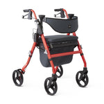Premium Empower Rollator; Microban-Treated Touch Points and Seat, Red