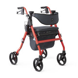 Premium Empower Rollator; Microban-Treated Touch Points and Seat, Red