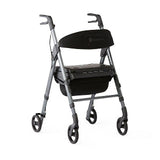 Momentum Rollator; gray, weight capacity 250 lb, weight 18.8 lb, seat height 21"-25", seat dimensions 16.75" x13.25"