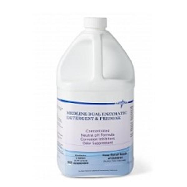 Medline Dual-Enzymatic Surgical Instrument Detergent & Presoak, 1 Gallon, Case of 4