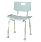 Knockdown Shower Chair with Back, Microban Treated