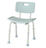 Knockdown Shower Chair with Back, Microban Treated