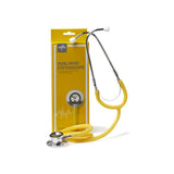 Lightweight Dual-Head Stethoscope, 22" (56 cm); Yellow