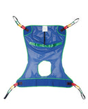 Reusable Full-Body Patient Sling; Mesh, with Commode Opening, Large