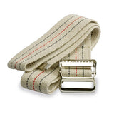 Transfer/Gait Belt; Metal Buckle, Bariatric, 2" x 72", Beige with Stripes