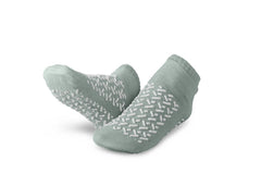 No-Slip Double Tread Slipper Sock, 2XLarge, gray