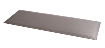 Beveled-Edge Fall Mat; 23" x 68" x 1" (58 x 173 x 2.5 cm), Gray