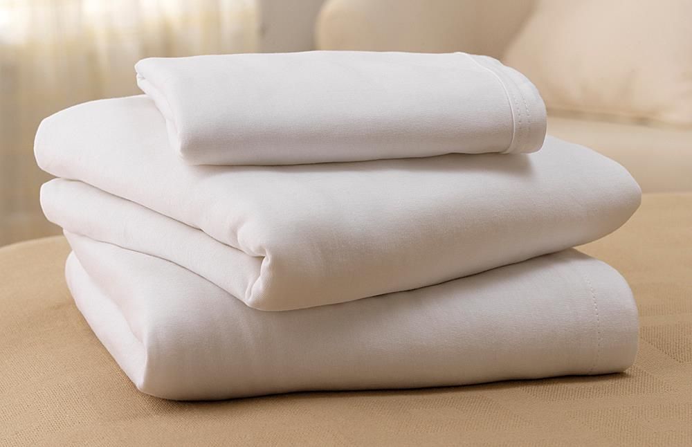 Soft-Fit® Knitted Bed Sheet, Contoured Fitted Bottom Sheet, 15 oz (425 g) 36" x 80" (91 x 203 cm)
