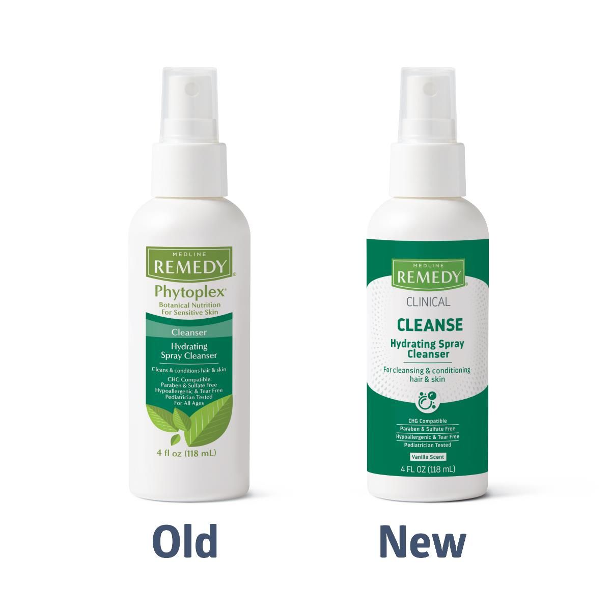 Remedy® CLINICAL Hydrating No-rinse Spray Cleanser, Vanilla Scent, 118 ml Pump Bottle