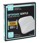 Optifoam® Gentle Silicone Foam Dressing without Border; 8" x 8" (20 cm x 20 cm)