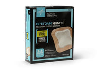 Optifoam® Gentle Silicone Adhesive Liquid Trap Foam Dressing with Border; 6" x 6" (15 cm x 15 cm)