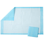 Protection Plus Single-Use Underpad; 23" x 36" (58 cm x 91 cm), Moderate Absorbency, Blue