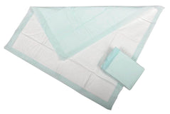 Single-Use Fluff and Polymer Underpad; 30" x 36" (76 cm x 91 cm), Green, Deluxe