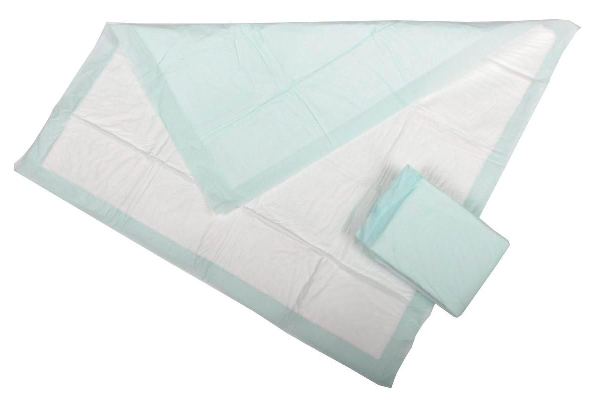 Single-Use Fluff and Polymer Underpad; 30" x 36" (76 cm x 91 cm), Green, Deluxe