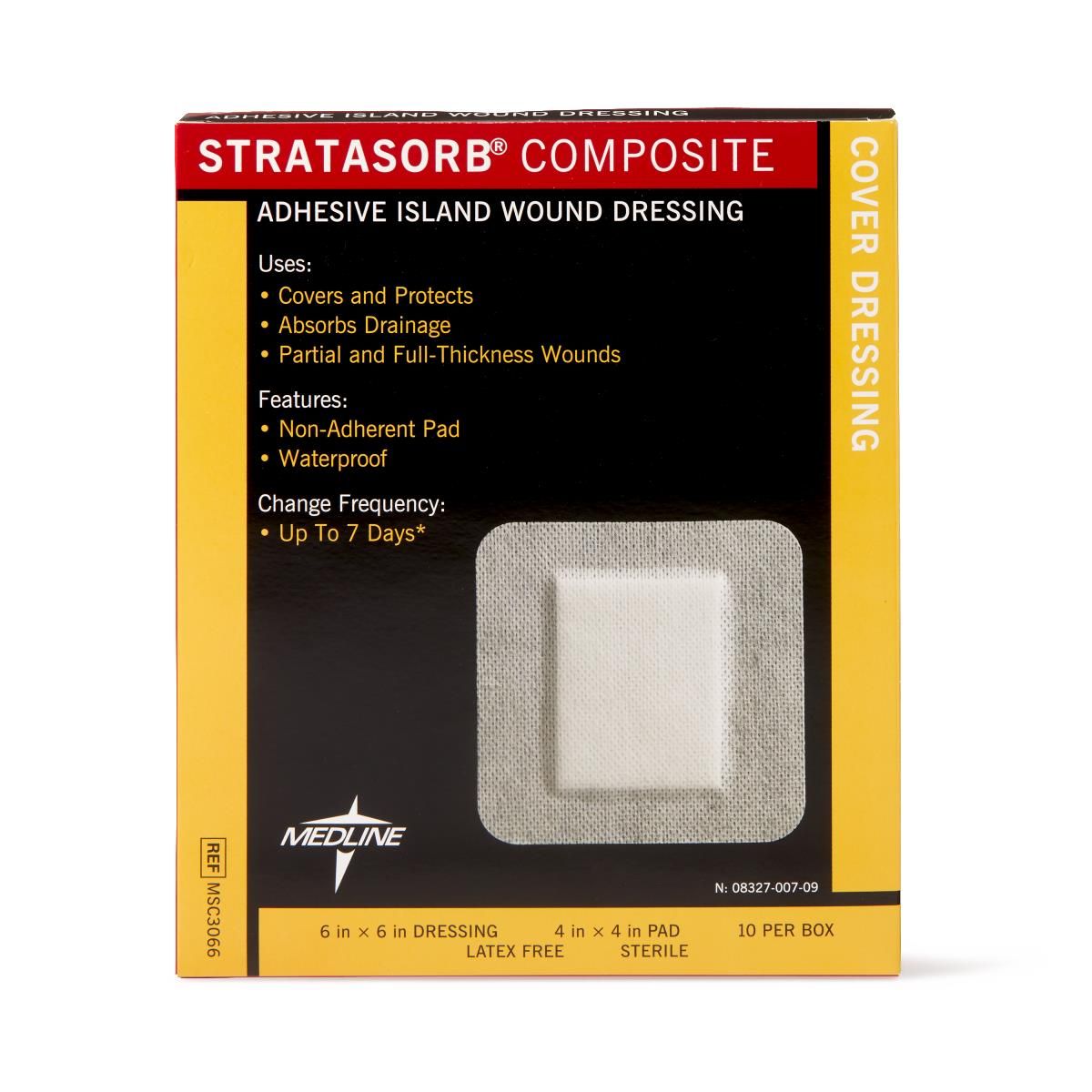Cover Dressings, 6" x 6" (15.2 x 15.2 cm) Pad: 4" x 4" (10.2 x 10.2 cm)