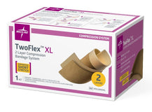 TwoFlex™ 2-Layer Compression Bandage System, TwoFlex XL Kit Padding: 4" x 5.5 yd (10 cm x 5 m) unstretched Cohesive: 4" x 7 yd (10 cm x 7.5 m) unstretched