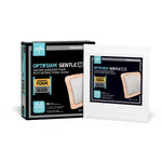 Optifoam® Gentle Ag+ Antibacterial Silicone Foam Dressings, 4" x 4" (10.2 x 10.2 cm)