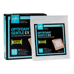 Optifoam® Gentle EX Silicone Adhesive Foam Dressing with Border; 5" x 5" (12.7 cm x 12.7 cm)