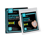 Optifoam® Gentle EX Silicone Adhesive Foam Dressing with Border, Sacrum; 7" x 7" (17.8 cm x 17.8 cm)