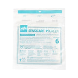 SensiCare® PI Green Sterile Powder-Free Surgical Glove with Aloe, Green; 6 — Box of 50 Pairs