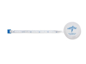 Medline Retractable Cloth Tape Measure, 72 in, Box of 6