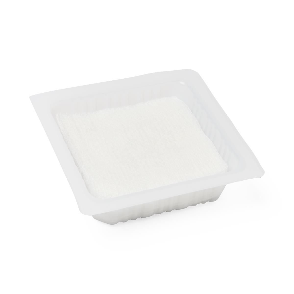 Economical Sterile 100%-Cotton Woven Gauze Sponge; 12 Ply, 4" x 4" (10 cm x 10 cm), 10/pk