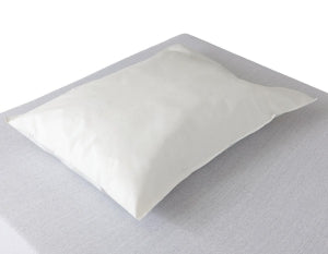 Medline Disposable Tissue/Poly Pillowcase, White, 21 × 30 in, Case of 100