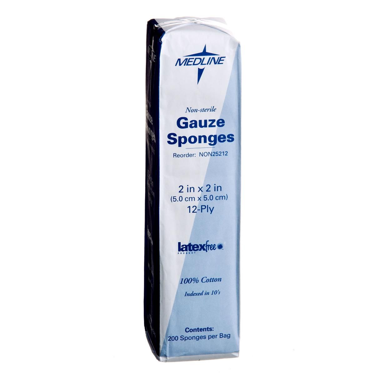 Woven Gauze Sponge, Non Sterile, 2" x 2" (5 x 5 cm)