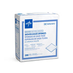 Non-Sterile 100%-Cotton Woven Gauze Sponge; 12-Ply, 4" x 8" (10 cm x 20cm)