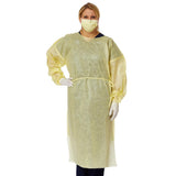 QuickComply AAMI Level-2 Multi-Layer SMS Medium-Weight Isolation Gown, Over-the-Head; Extra Large