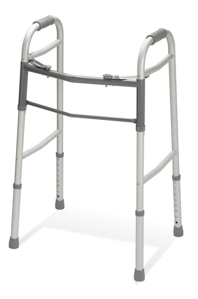 Youth 2-Button Folding Walker without Wheels; Guardian Youth Walker, Palm Release, Folding