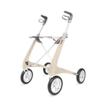 byACRE Carbon Fiber Rollator; White, 16.1" W x 22" H with Compact Seat