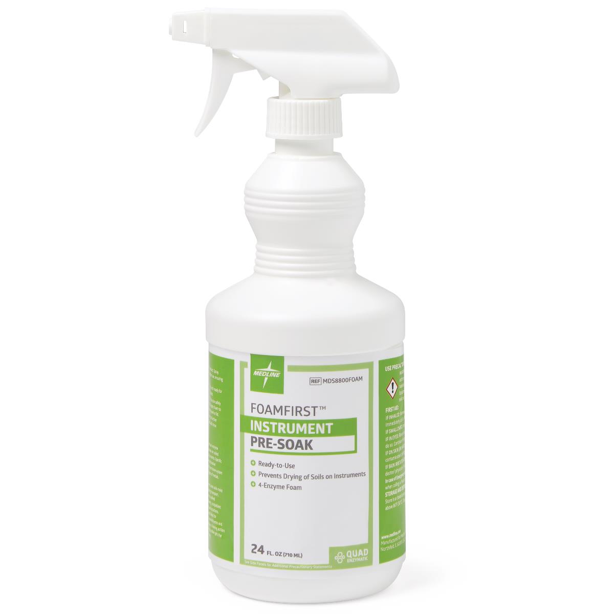 GelFirst and FoamFirst Surgical Instrument Presoak Spray; 24-oz. spray bottle — Case of 15