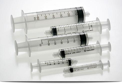 Terumo® Syringe Only; 3 cc (mL), Luer-Slip Tip — Box of 100