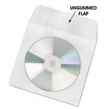 Paper CD Envelopes – White – 5 x 5" (With Window)