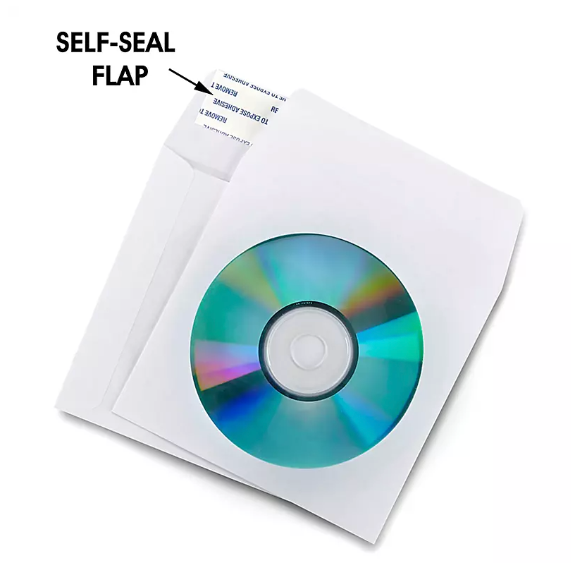 Paper CD Envelopes – White – 5 x 5
