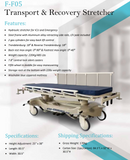 Solic F-F05 Transport & Recovery Stretcher - Hydraulic ICU & Emergency Bed