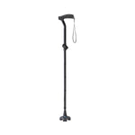 TriGlide Folding Cane; Black