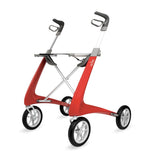 byACRE Carbon Fiber Rollator; Red, 18.5" W x 24" H
